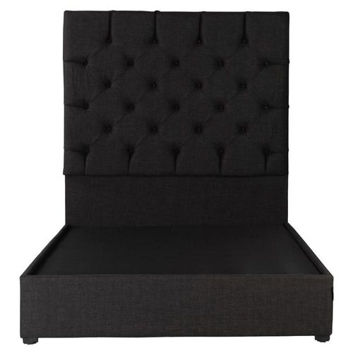 Cabecera Individual Dicasa Capri Negro + Base Cama Belt Negro RGH