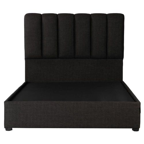 Cabecera Queen Size Dicasa Kami Negro + Base Cama Belt Negro RGH