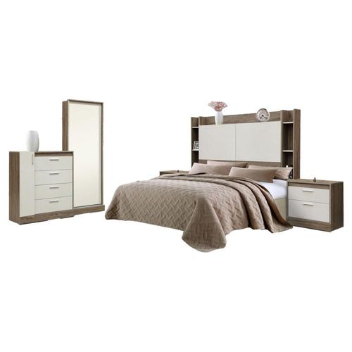 Recamara King Size 5 Piezas Keke - Cafe