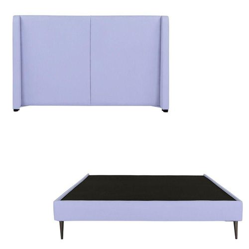 Cabecera Individual Dicasa Milan + Base Cama Slim Lila RGH