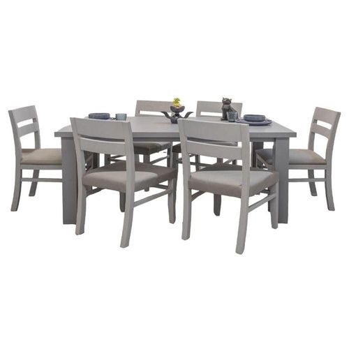 Comedor Albany 6 Sillas - Gris