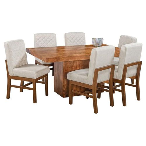 Comedor Girona 6 Sillas Madera y Cubierta de Chapa