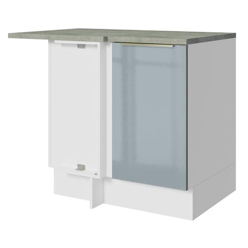 Gabinete Bajo Esquina Cocina Madesa Lux 80cm Con Encimera BG