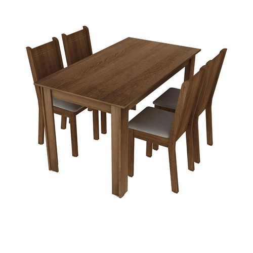 Juego Comedor Rosie Madesa Tablero de MDP y 4 Sillas MB