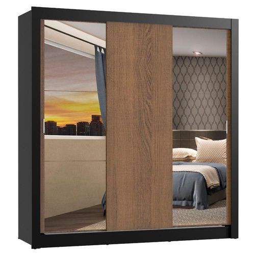 Ropero Madesa Monaco 3 Puertas Corredizas con 2 Espejos NM