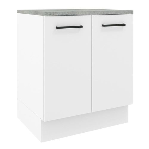 Mueble Inferior de Cocina Madesa Agata 70 cm 2 Puertas Blanco