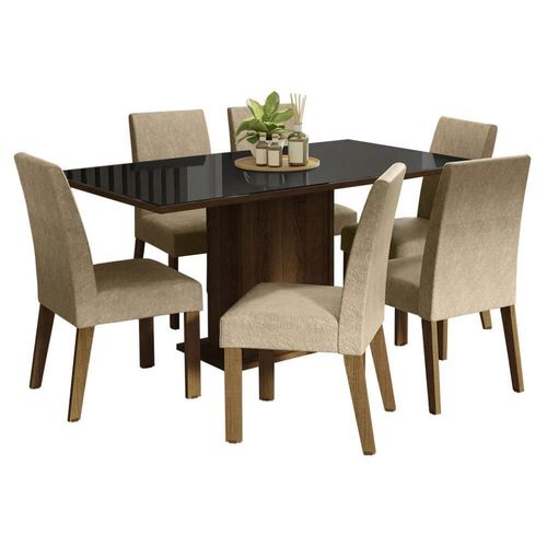 Juego de Comedor Alexis Madesa Mesa y 6 Sillas MNI