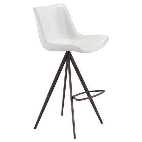 Banco para Bar Aki Blanco/Nuez