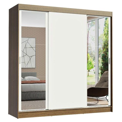 Ropero Doble Madesa Reno 3 Puertas 2 con Espejo MB
