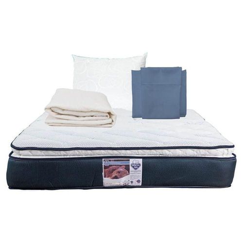 Colchón King Size Spring Air Mónaco + Sábanas +Protector +Almohada RGH