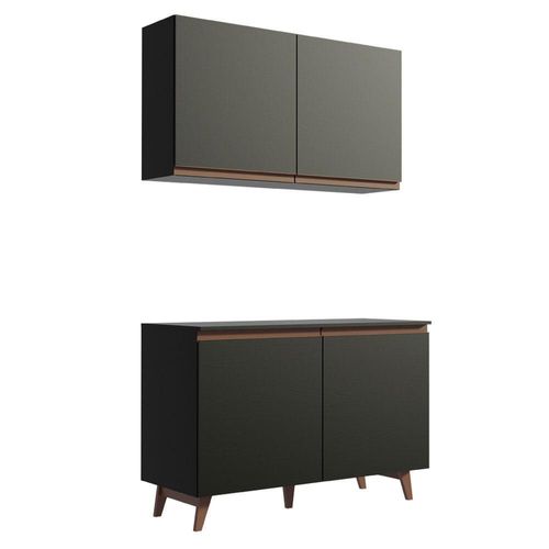 Cocina Integral Madesa Reims 120 cm Negro