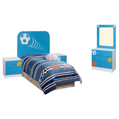 Recamara Matrimonial Sport - Azul