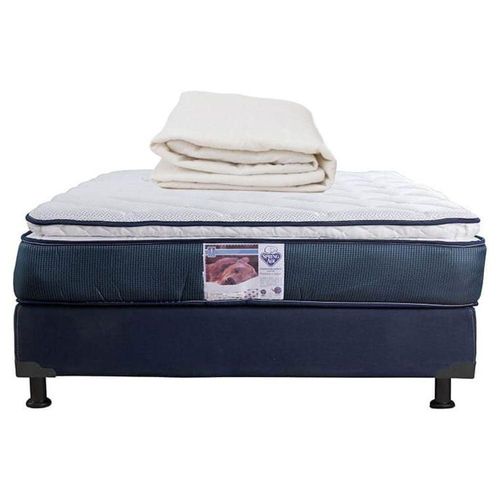 Colchón Queen Size Spring Air Mónaco + Box + Protector de colchón RGH