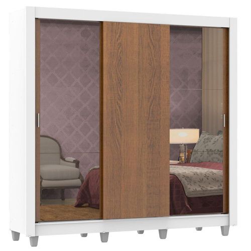 Ropero Madesa Lyon 3 Puertas con 2 Espejos con Pies MB