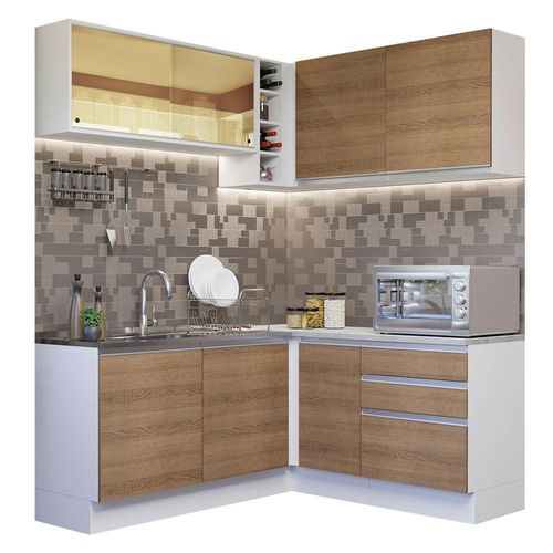 Cocina Integral de Esquina 329cm Glamy Madesa 02 MB