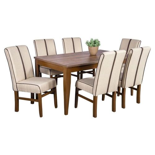 Comedor Lugo 6 Sillas en Madera y Cubierta de Laminada