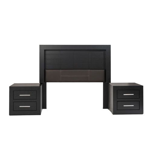 Recamara Pamela Matrimonial 3 Piezas - Chocolate