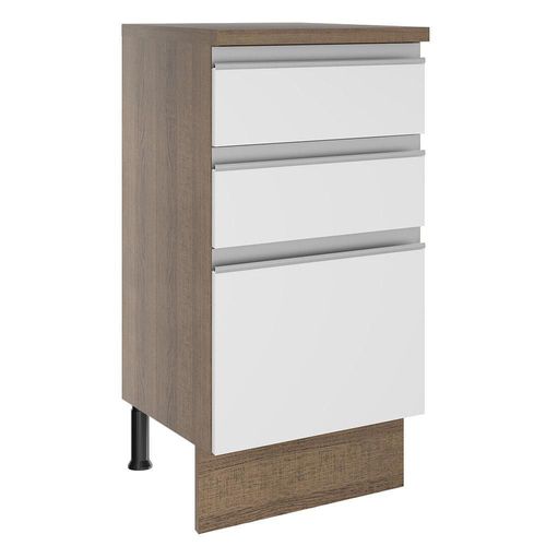 Mueble Cocina Madesa Glamy 40cm Marron/Blanco