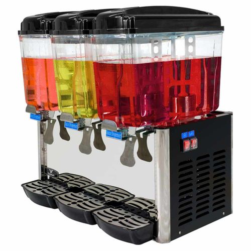 Dispensador Aguas Frescas Jugos 18 L Enfriador 3 Tanques