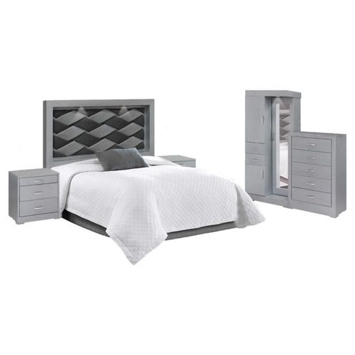 Recamara King Size Ozuela - Gris