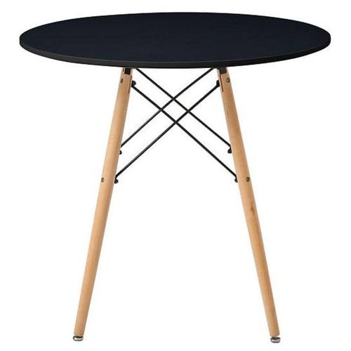 Mesa de comedor redonda Rade - Negro