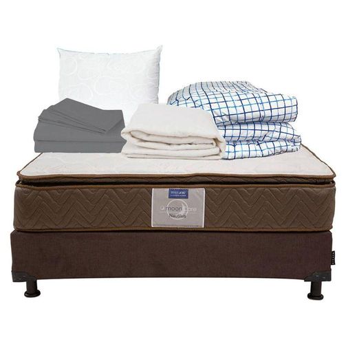 Colchón Individual Restonic Nautilus + Box + Blancos RGH