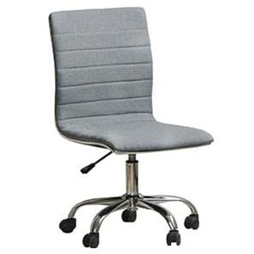 Silla Escritorio Lineas Tela Gris - Gris