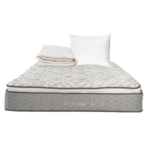 Colchón Matrimonial Restonic Vail + Almohada Oso + Protector CZD