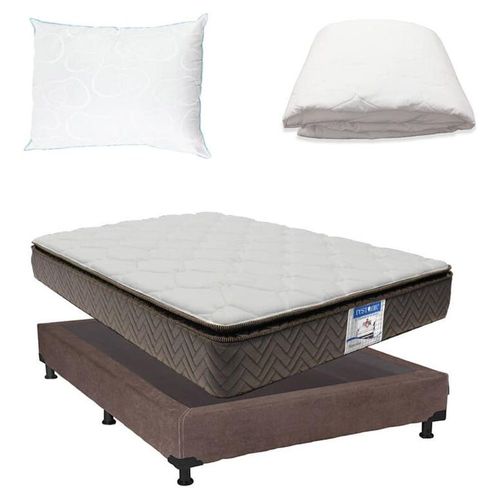 Colchón Individual Restonic Nautilus + Box + Protector + Almohada CZD