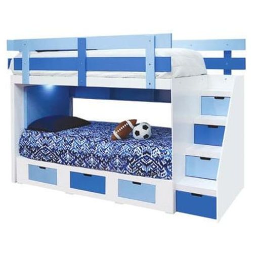 Litera Blue - Azul y Blanco