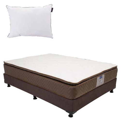 Colchón Individual Restonic Nautilus + Box + Almohada One CZD