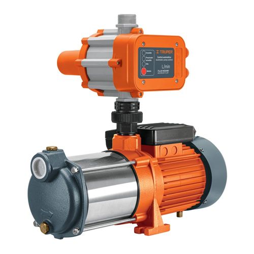 Bomba presurizadora multietapas TRUPER con control PREM113 naranja