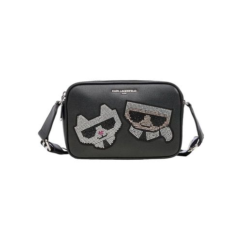 Bolsa Karl Lagerfeld Negra Con Logo Brillante