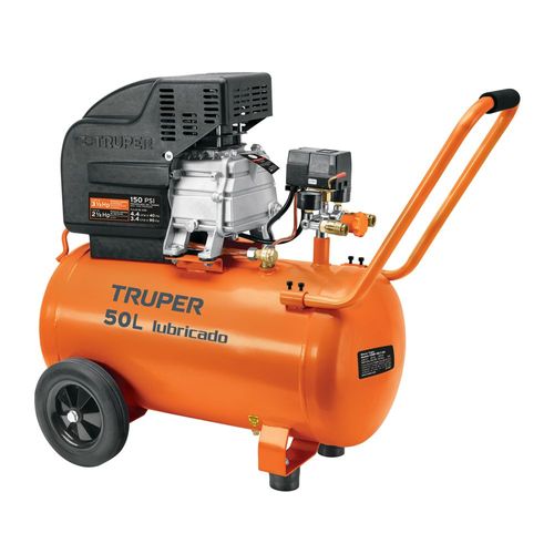 Compresor horizontal 50L 3 1.2 HP 127 V Truper COMP50LT