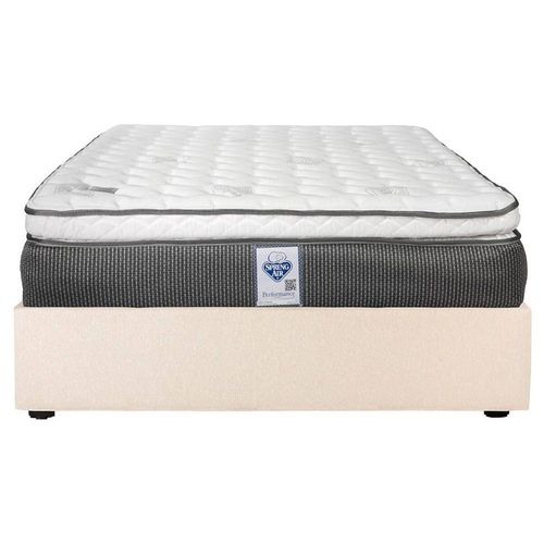 Colchón Queen Size Phantom + Base Cama Colt Beige Claro CZD