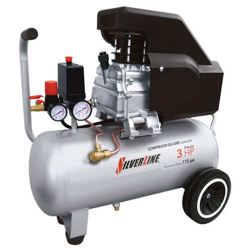 COMPRESOR DE AIRE LUBRICADO 3HP 50LTS 127V 60HZ