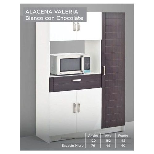 Alacena Valeria - Blanco / Chocolate