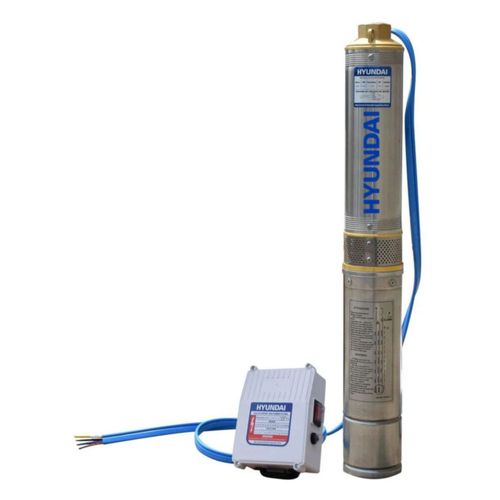 Bomba De Agua Hyundai 1.5 Hp Bifásica Pozo De 4" Salida 1 1/4" Noryl - HYWP1500G