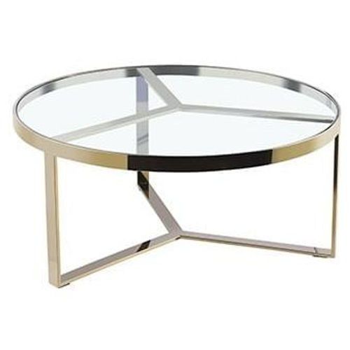 Mesa De Centro Olga Gold 900X900X400 - Dorado