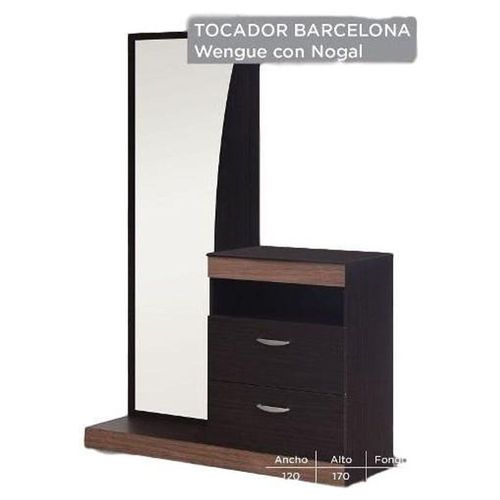 Tocador Modelo Barcelona - Chocolate con Nogal