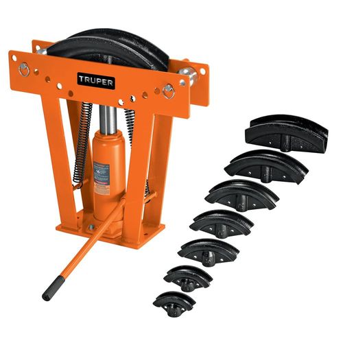 Doblador hidráulico para tubo Truper 16 ton DTH16 naranja