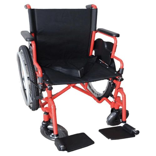 Silla De Ruedas Acero Todo Terreno Llanta Neumática Rojo Tynor