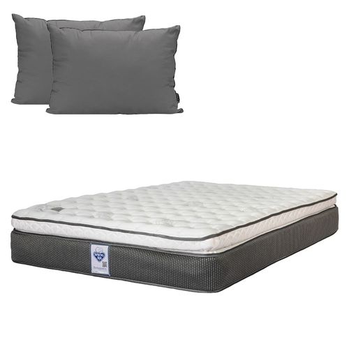 Colchón Queen Size Spring Air Phantom + Almohada 2 Pack CZD