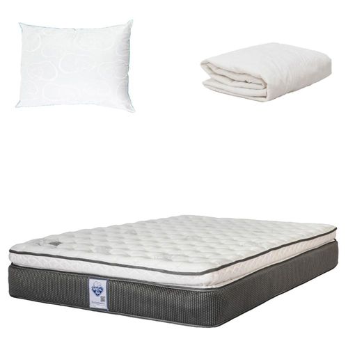 Colchón Queen Size Spring Air Phantom + Almohada + Protector CZD