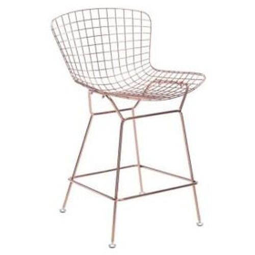 Banco Wire - Acero Inoxidable Rosado