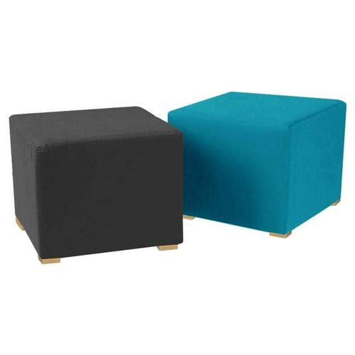 Taburete Cubo 2 Piezas - Gris