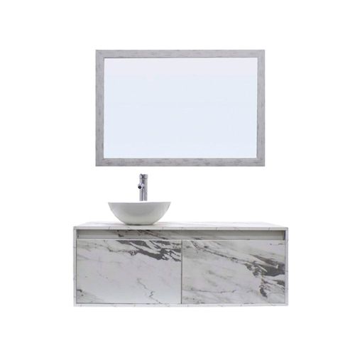 Gabinete De Baño Con Lavamanos Y Espejo Decorativo NYON