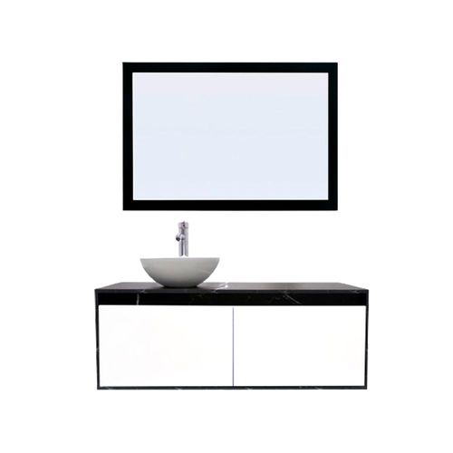 Gabinete De Baño Con Lavamanos Y Espejo Decorativo NYON