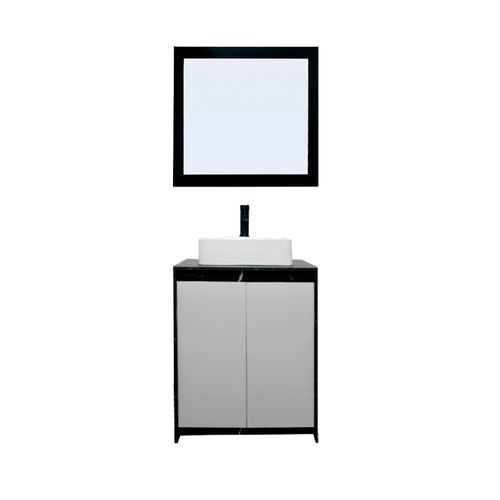 Gabinete De Baño Con Lavabo VARENNA Y Espejo Decorativo