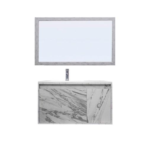 Gabinete De Baño STANISS Con Espejo Decorativo Minimalista